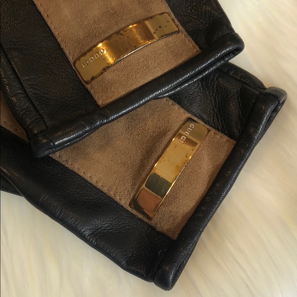 Gucci leather & suede gloves - Picture 2 of 8
